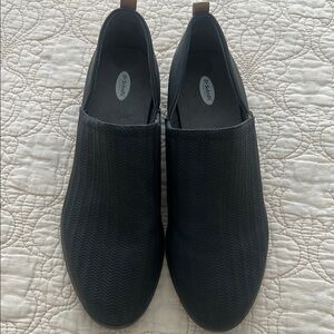 Dr. Scholl's Black Textured Slip-Ons